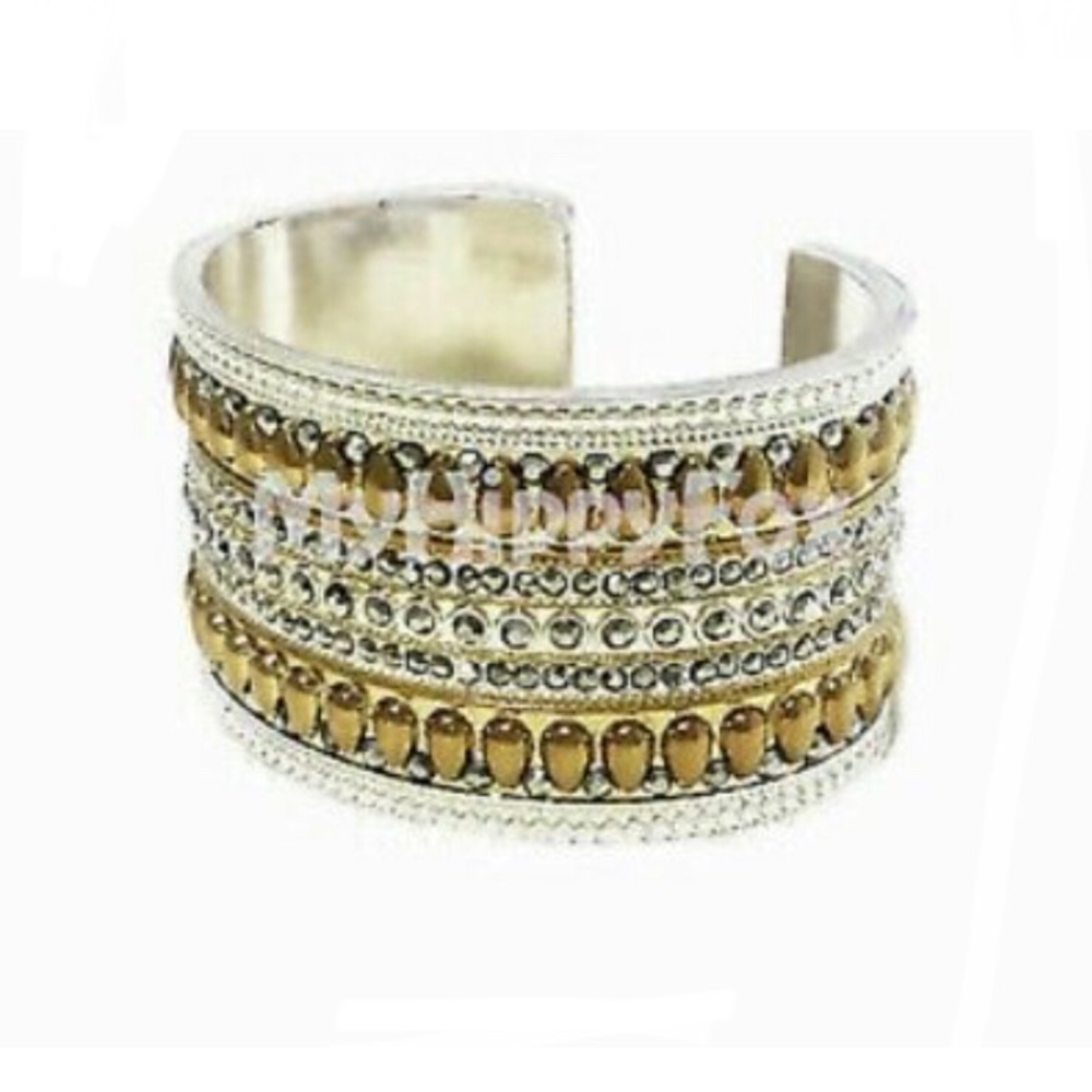 LUCKY BRAND Pave Peacock Tribal Cuff bracelet